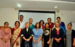 Kabul Blogs Dr Priyanca extreme left with speakers and members of the NWMB