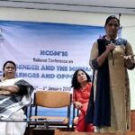 Session 1: Engendering change: how the Tamil media was a pioneer (from left): Dr Jaya Shreedhar, health consultant and journalist; Dr R Lakshmibai, former project director, Tamil Nadu AIDS Initiative; Ms Priya Babu, activist; Ms Shobha Warrier, senior journalist and writer.