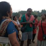 Early morning walk with environmental journalist Nityanand Jayaraman in the Pallikkaranai marshland.